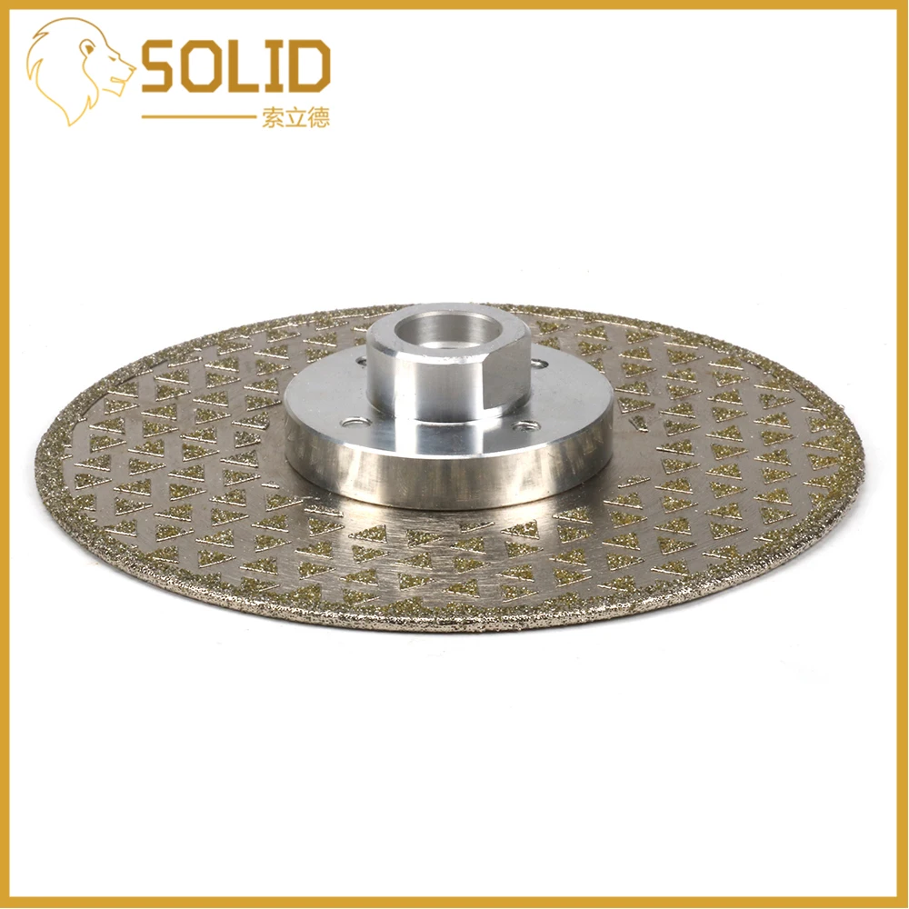 5" Electroplated Diamond Cutting Grinding Disc Saw Blade M14 Flange for Marble Granite 40Saw
