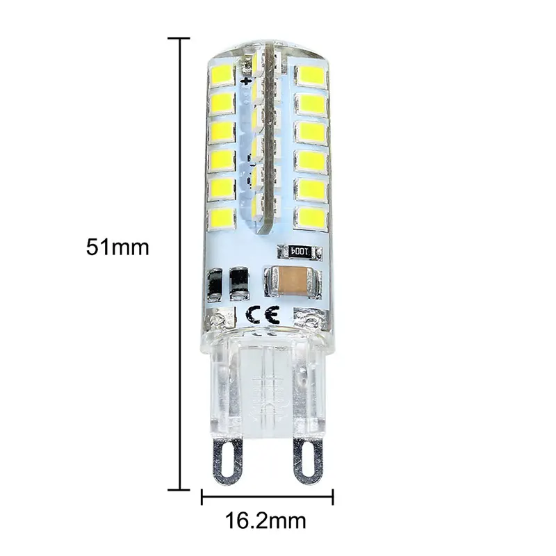 1 шт. супер яркая мини светодиодная лампа 4 Вт 110 в G9 Светодиодная лампа 48SMD 2835 прожектор Свеча заменить галогенные лампы 35 Вт