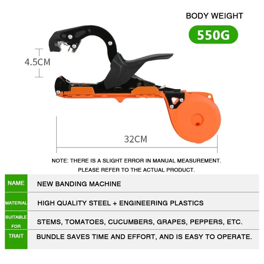 Koop Tuin Gereedschap Plant Koppelverkoop Tapener Tape Machine Handgereedschap Koppelverkoop Wijnstok Tak Machine Gebonden Twig Gun Strapping Groente Druif Stem