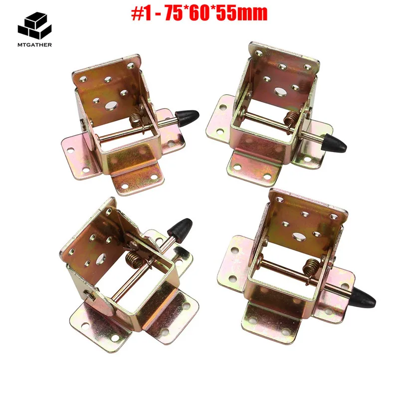

4Pcs Iron Locking Folding Table Chair Leg Brackets Self Lock Foldable Furniture Bracket