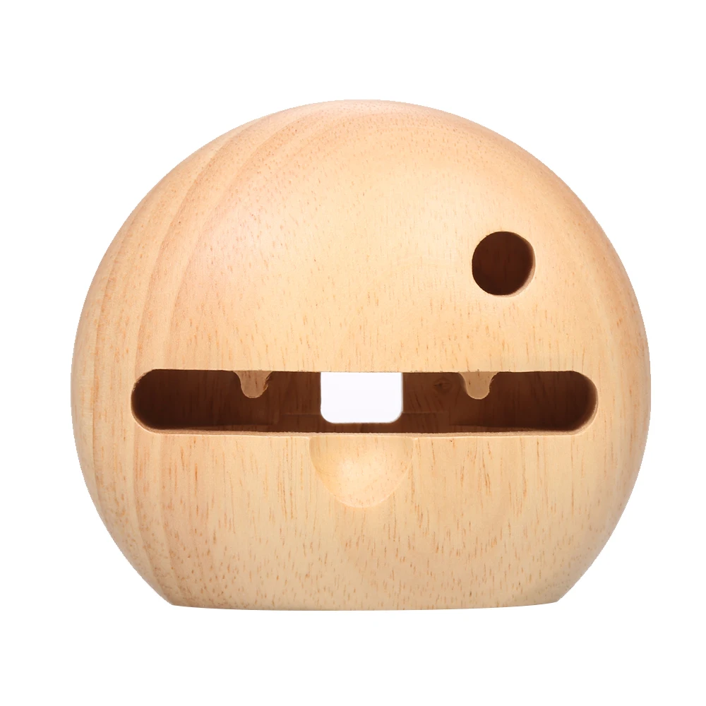 Cell Phone Charger Stand Handmade Wood Mobile Phone Holder with Sound