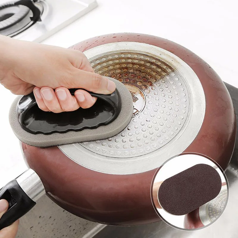 

Kitchen Clean Tool With Hand Protector Cleaning Brushes Household Cleaning Tools Diamond Sand Bath Brushes Cook Accessories