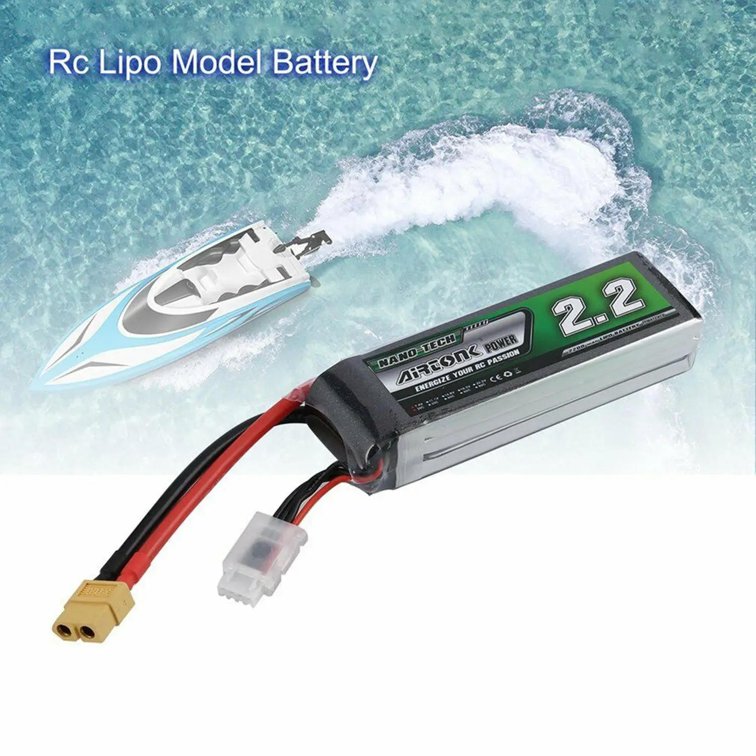 Airtonk power 11 1 V 2200Mah 30C 3S 1P Lipo батарея Xt60 разъем для радиоуправляемого дрона