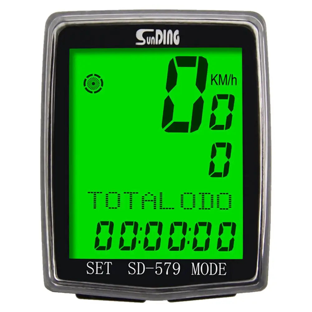 Sunding Practical Bicycle Odometer LCD display wired computer Backlight