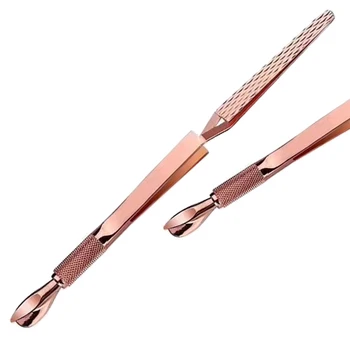 

Multi-Functional Manicure Pedicure C-curve Pinching Tool Cuticle Pusher Nail Art Pincher For Acrylic UV Gel Nails