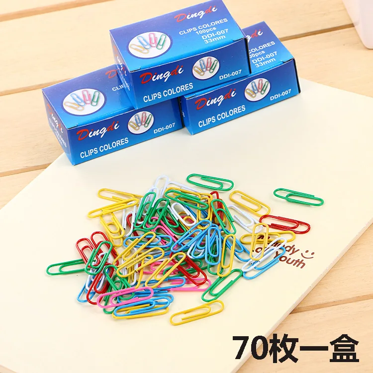 NEW PY Clip To Work In An Office Stationery Colour Package Plastic A Pin Seven Colors And Receive Needle Box-packed | Канцтовары для