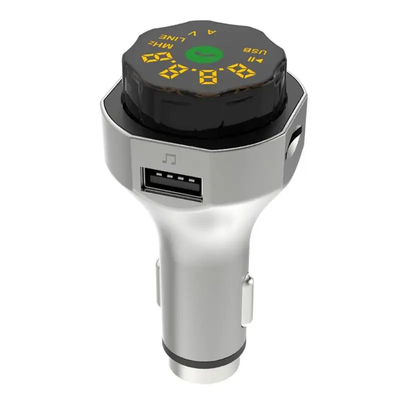 

New AP06 Metal Wireless Bluetooth FM Transmitter AUX Modulator Handsfree Car Kit MP3 Player USB Charger With Safety Hammer
