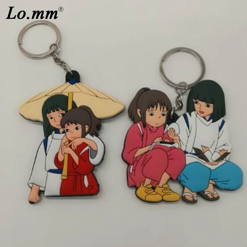 Japanese Anime Spirited Away ogino chihiro cos double pvc keychain Miyazaki  Hayao Nigihayami Kohakunushi key chian Llavero party|Móc Chìa Khóa| -  AliExpress