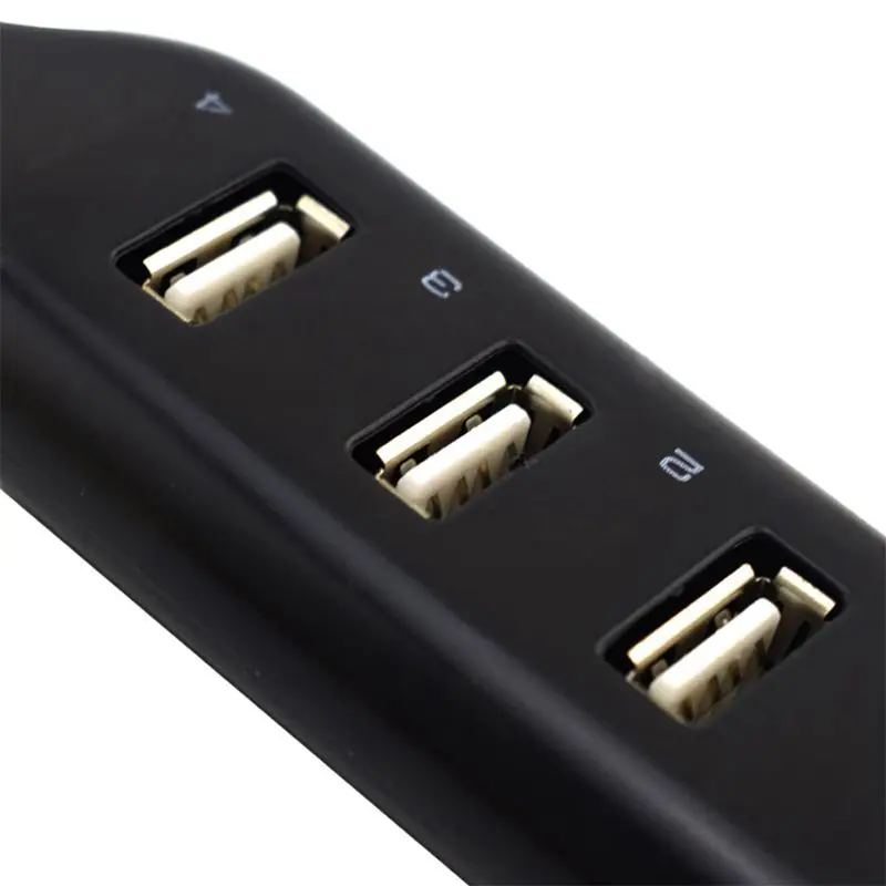 High Speed Micro Mini 4 Ports 2.0 USB HUB splitter Adapter For Laptop PC Notebook Receiver Computer Peripherals Accessories