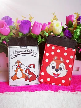 

IVYYE 1PCS Squirrel Anime Plush Card Holder PU Cartoon Credit ID Bags Coin Bus Card Wallet Kid Girls Gifts New