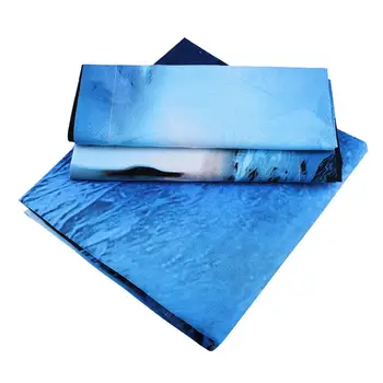 

3pcs Twin Queen Size Polyester Duvet Quilt Cover & 2 Pillowcase Pillow Cases Blue Bedclothes