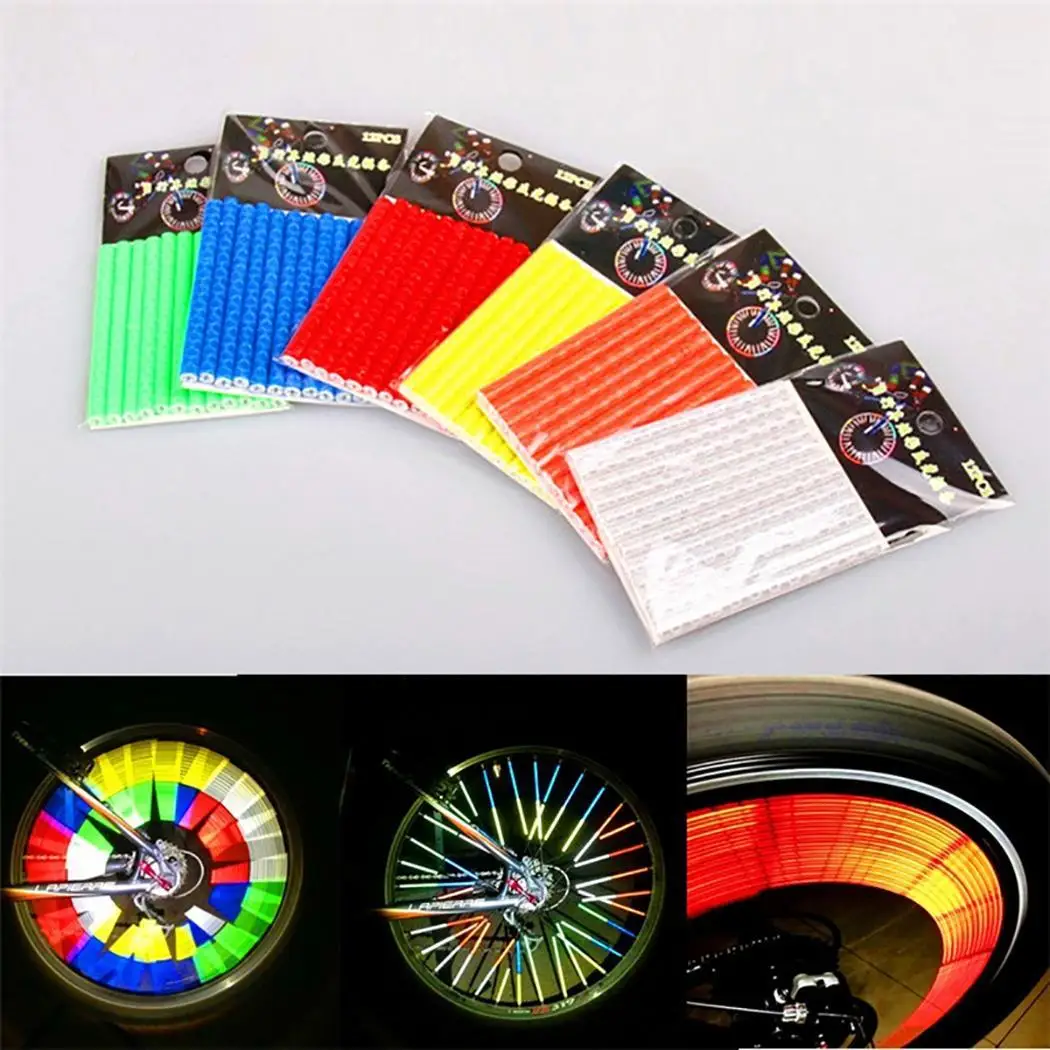 

Mountain Bike Rim Reflective Sticker Cycling Random Alarm Wheels Reflective Ring