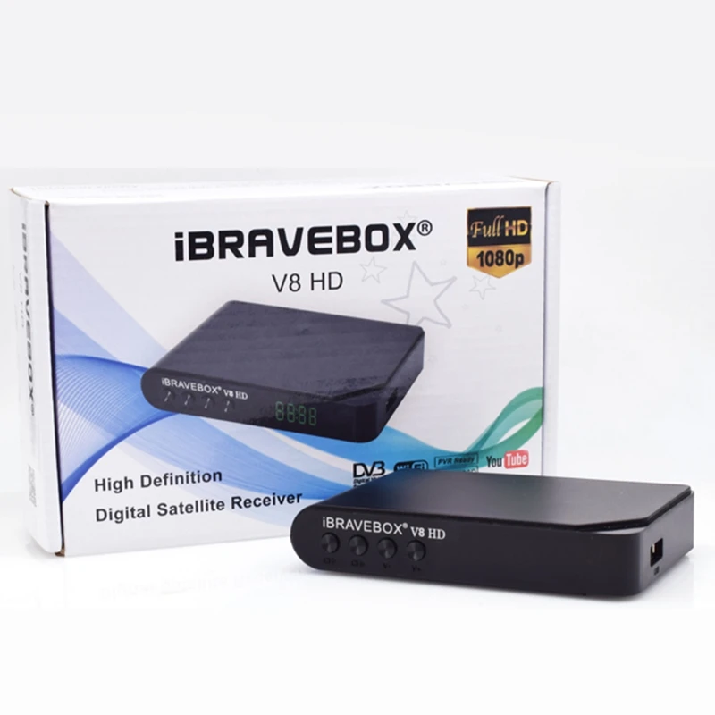 Ibravebox V8 Hd 1080P Dvb S2 цифровой спутниковый веб ТВ приемник (штепсельная вилка