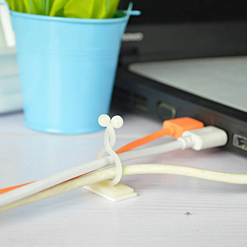 

Self-adhesive Cable Management Clip Computer Office Wire Clip Fixed Clamp Cable Clip Instrument Panel Wiring Clip Cable Holder
