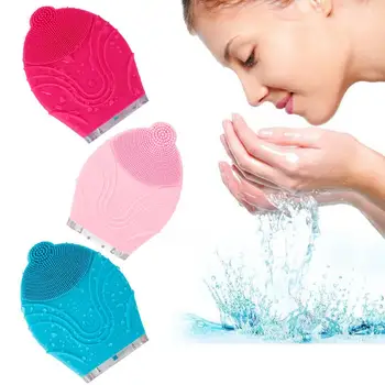 

Facial Face Skin Cleansing Massager Brush Silicone Vibration Scrubber Anti-age Pore Clear Blackheads Remover 40