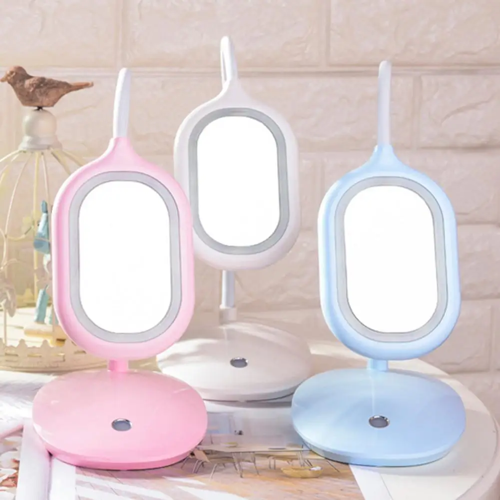 

Folding LED Mirror Table Lamp USB Rechargeable Multifunctional Touch Control Table Lamp Night Lighting