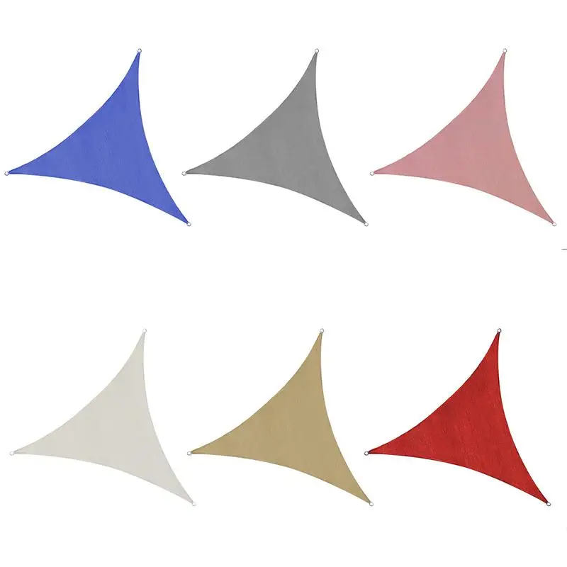 4*4*4 metros UV impermeable triángulos Sol al aire libre sombra vela Material protección ambiental tela de sombreado 4*4*4 metros UV impermeable triángulos Sol al aire libre sombra vela Material protección ambiental tela de sombreado