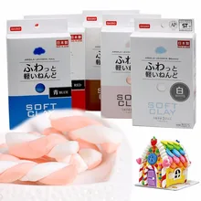

New Japan Soft Clay Lightweight Modeling Air Dry Ultralight Clay Blue Pink Black White Red Yellow Green Brown QTW6053