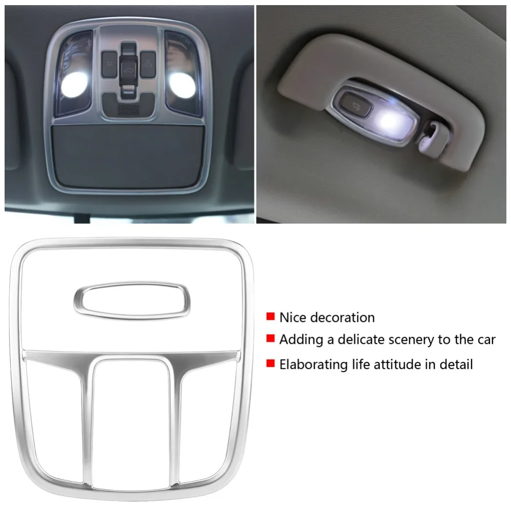 

3 Pcs Car Front Rear Reading Light Lamp Decoration Cover Trim for Kia Sportage KX5 QL 2015-2018 Car Styling New