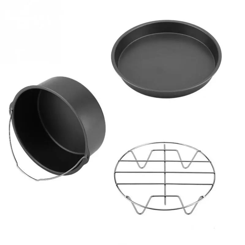 8 дюймов 3 Set Air фритюрница аксессуары для Gowise Phillips Cozyna Fit 4 0 5.6QT торт баррель пан