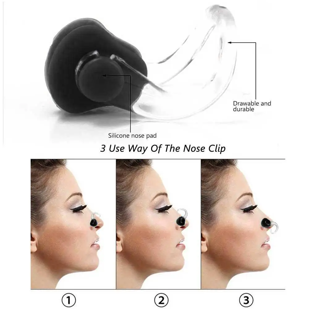 2pcs/Set Swimming Earplugs Nose Clip Suit Environmental Silicone Waterproof Dust-Proof Diving Water Sports Accessories