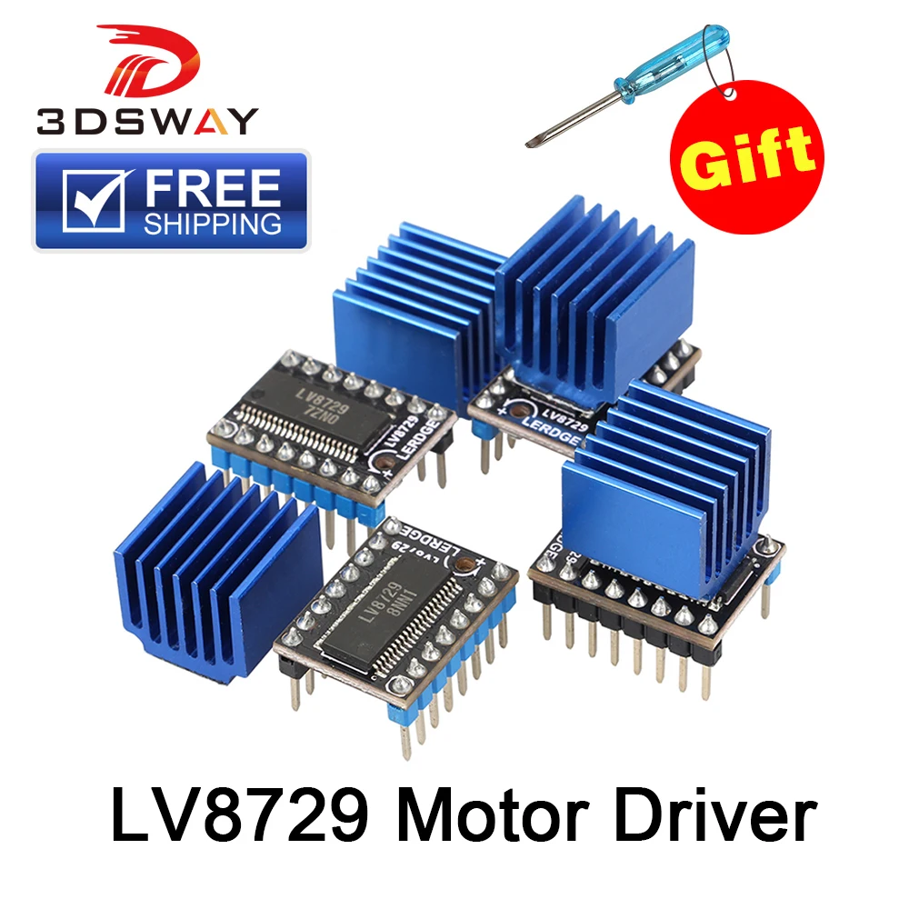 3DSWAY 3D Printer Parts 4pcs/lot MKS LV8729 Stepper Motor Driver 4-layer PCB Ultra Quiet Driver Module Compatible with Lerdge 3DSWAY 3D Printer Parts 4pcs/lot MKS LV8729 Stepper Motor Driver 4-layer PCB Ultra Quiet Driver Module Compatible with Lerdge