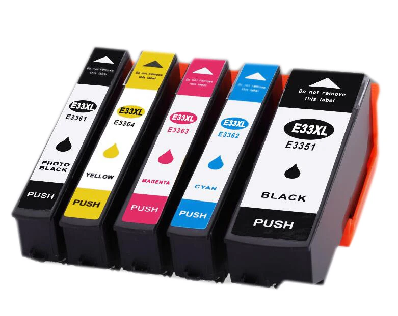 Einkshop 5 шт. 33XL T3351 T3361 T3362 T3363 T3364 патрон чернил для принтера EPSON XP-530 XP-530 XP-630 XP-830 XP-635 XP-540 XP-640