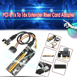 PCI-E 1x до 16x удлинитель Riser Card адаптер USB 3,0 кабель PCIE расширительные карты Riser Card BTC LTC ETH