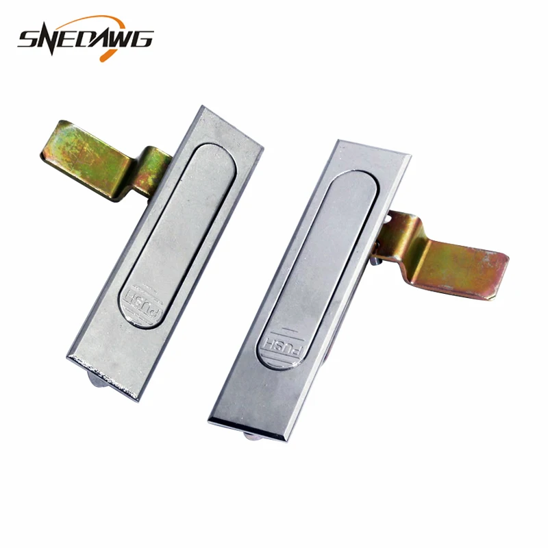 

MS305 Flat Steel Cabinet Lock Zinc Alloy Plane Mailbox Steel Cabinet Lock 114x27mm Industrial Distribution Box Plane Lock
