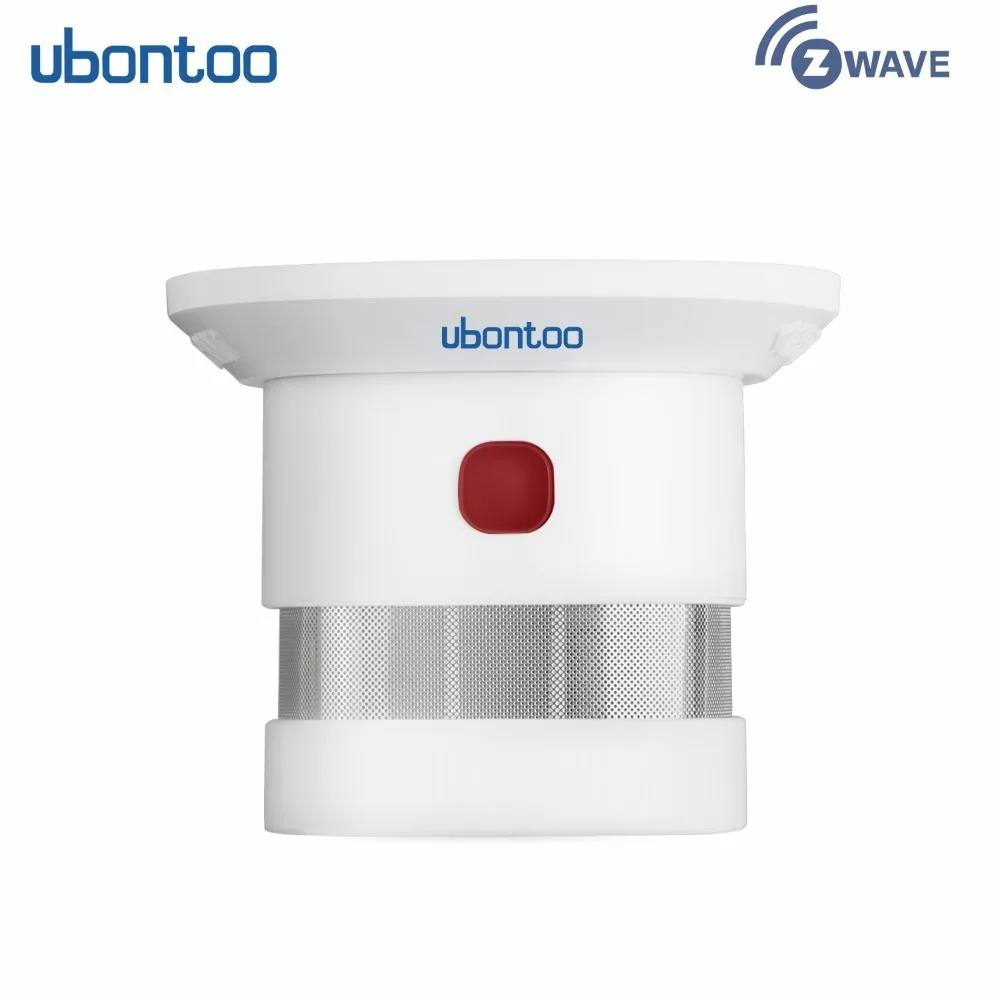 

Ubontoo Zwave Smoke Detector Security Fire Alarm High Sensitivity Z-wave Sensor Smart Home System EU Z wave 868MHz