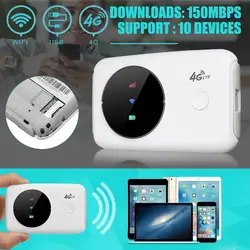 Портативный 4 г маршрутизатор LTE 4 г беспроводной маршрутизатор мобильный Wifi точка доступа sim-карта слот мобильный Точка доступа