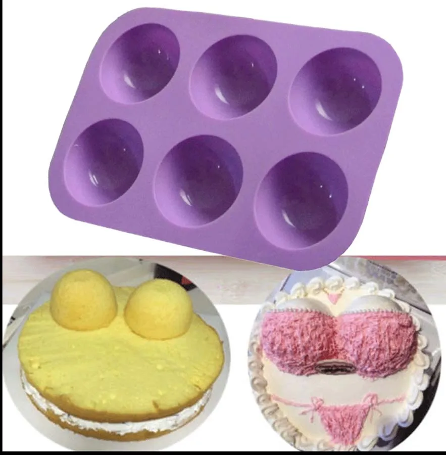 Half Ball Sphere Silicone Cake Mold Muffin Chocolate Cookie Baking Mould Decor Dessert Tools Pudding | Дом и сад