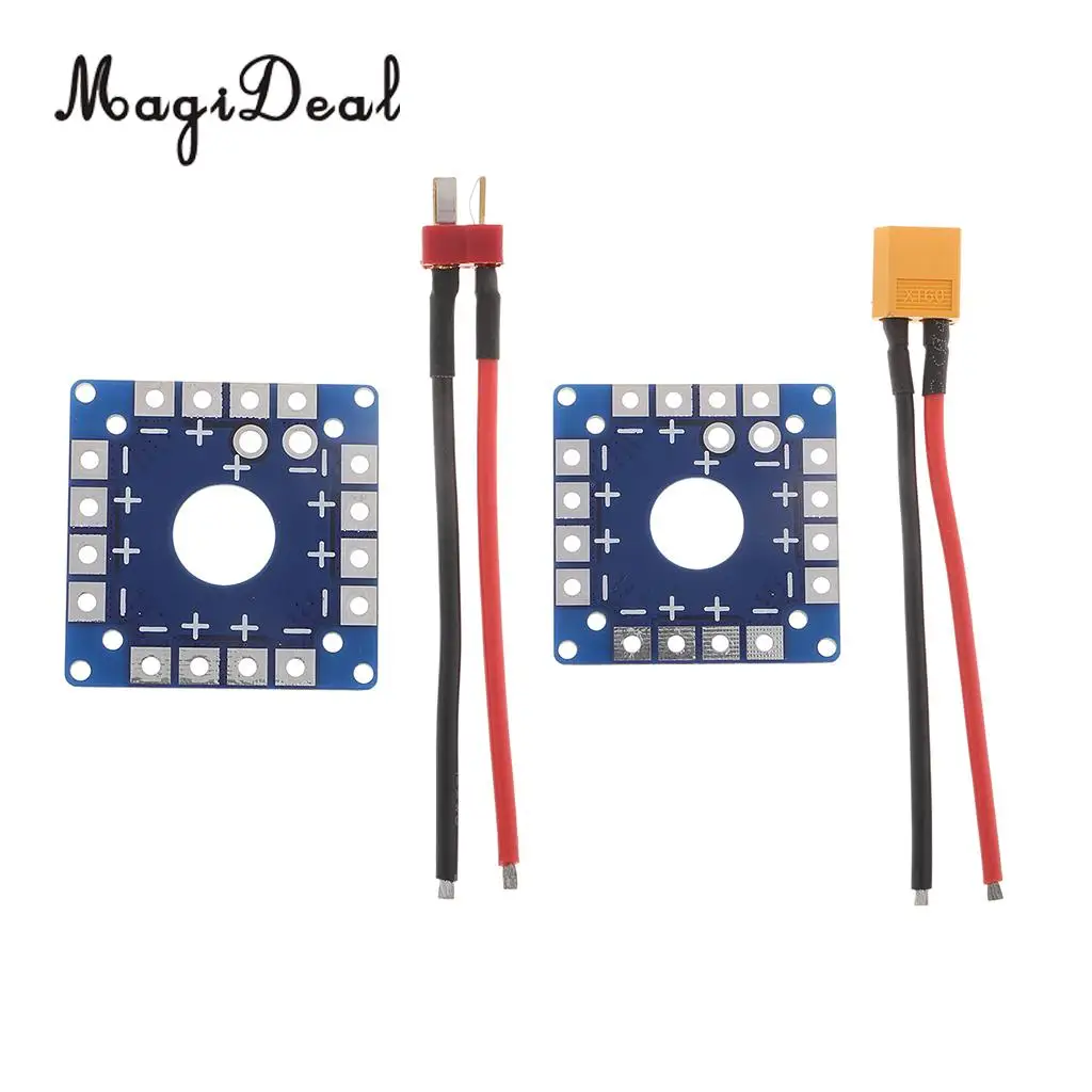 

Four-Axis/Multicopter RC Drone Plane Model ESC Power Distribution Board W/ XT60/T Plug Adaptor Cable