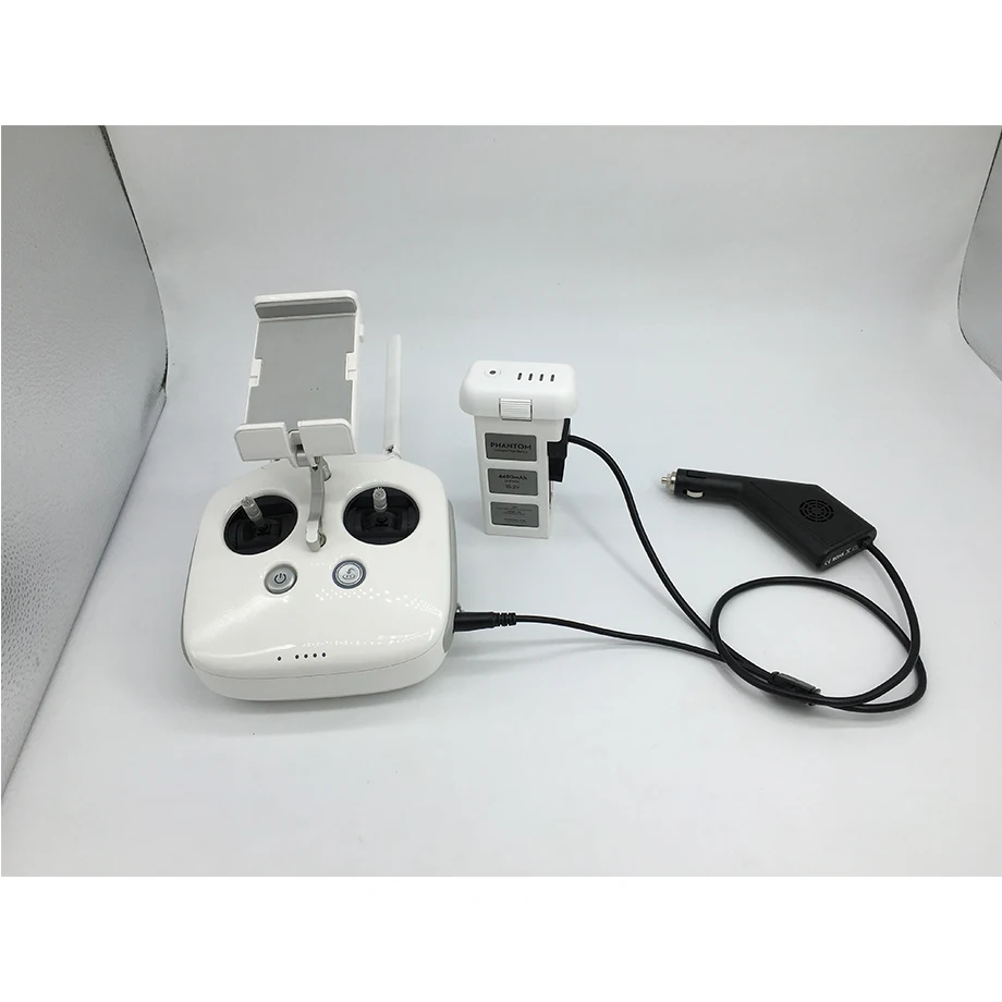 2 in 1 RC Accessories Car Charger Adapter For Phantom 3 Professional/3 SE Battery Remote Controller