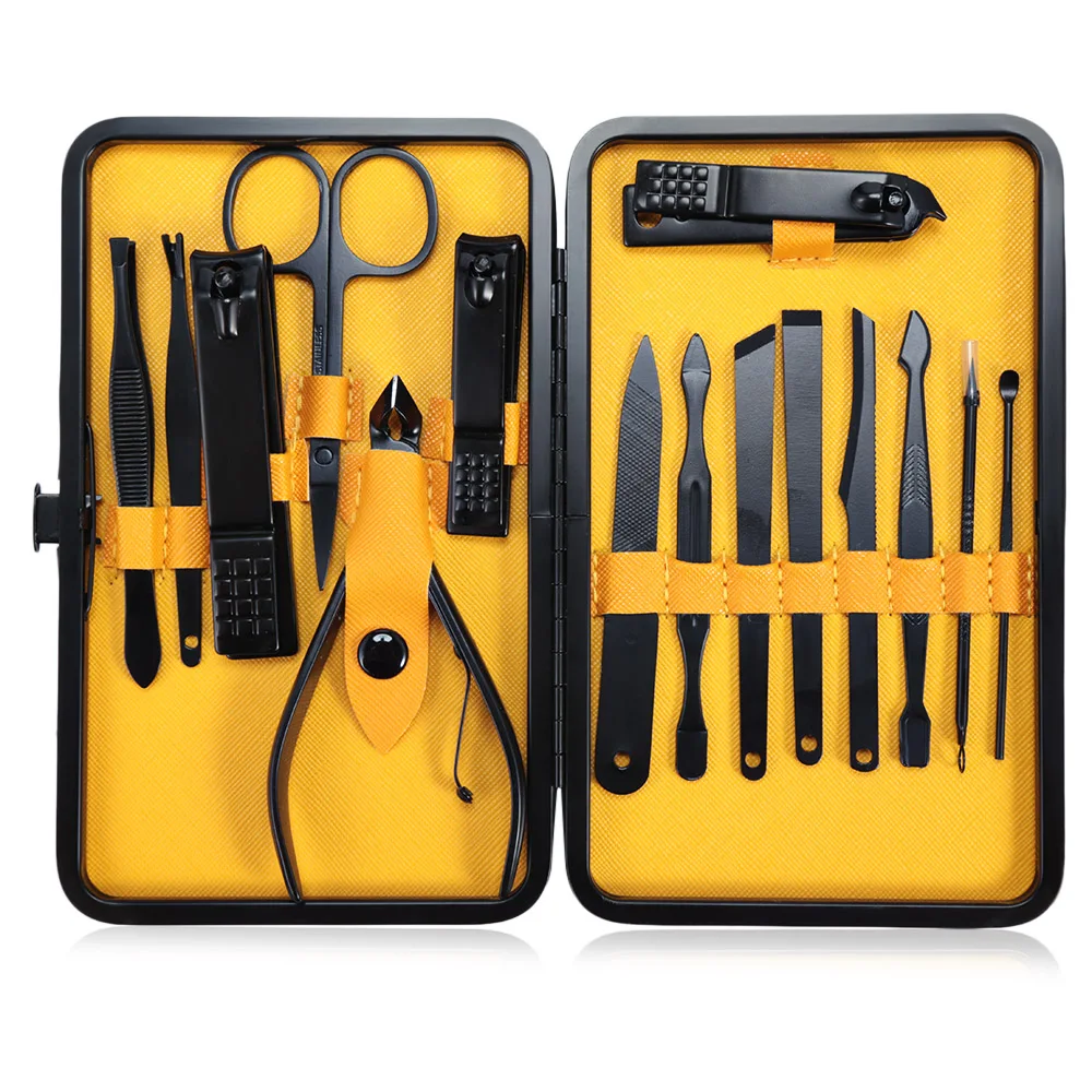 15 In 1 Manicure Pedicure Set Kits Professional Nail Clipper Kit Tools