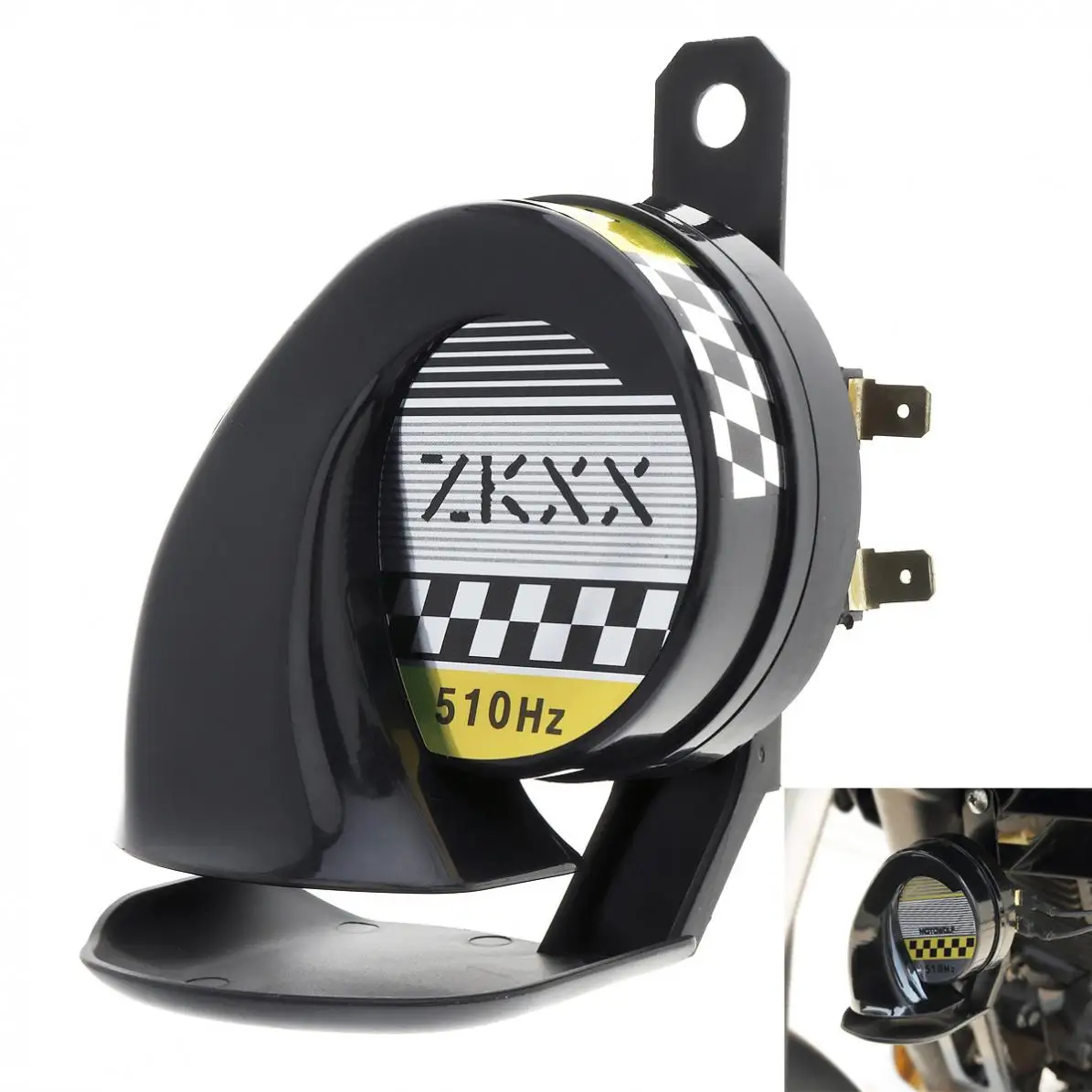 

12V 30W Single Sound Car Motorbike Snail Horn Auto Air Airen Horn for Motorcycles Bicycles Automobiles