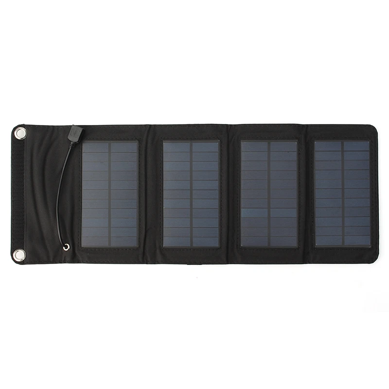 7 Вт солнечное зарядное устройство Панель солнечной батареи для туризма Путешествия Портативный Открытый складной для сотовый телефон мобильный телефон планшет наборы USB зарядка батареи Ki