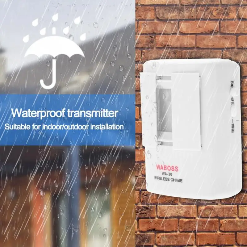 

Wireless Infrared PIR Doorbell Entry Welcome Alarm Door Bell Chime Motion Doorbell Wireless Motion Detector For Home