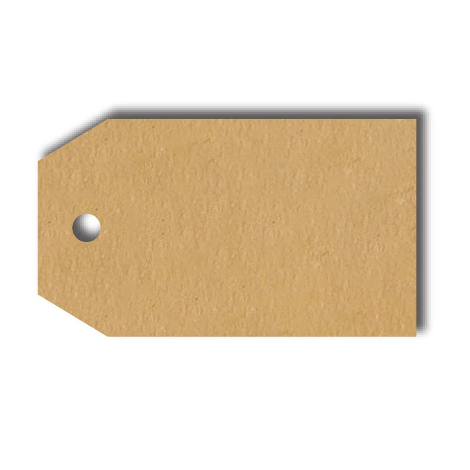AAAJ-1.15 inchX2 inch Kraft Gift Tag Stickers / 300 Labels Per Roll/Permanent Adhesive