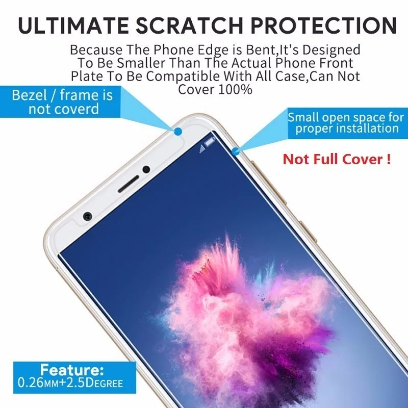 2.5D Защитная пленка для экрана Huawei PSmart 9H P Smart покрытие из закаленного стекла на FIG