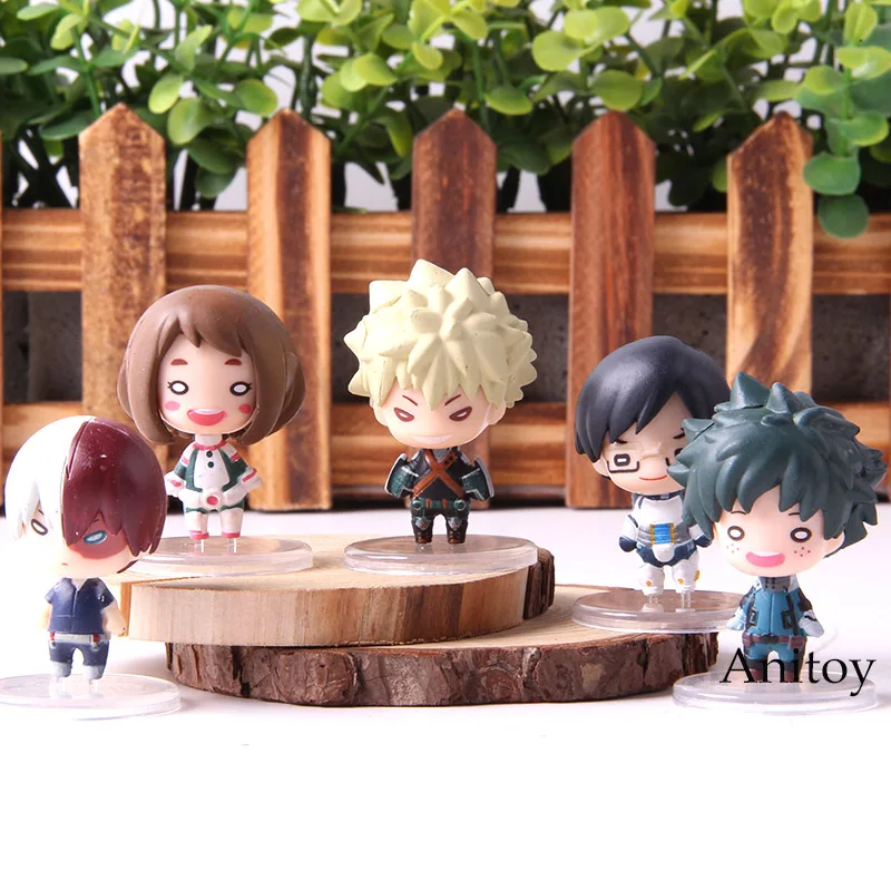 

5pcs/set Anime Boku No Hero Academia Bakugou Katsuki Todoroki Shoto Tenya Iida Ochako Uraraka Midoriya Izuku Figure Action Toys