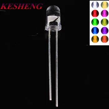 

5mm Round Red Green Blue Pink White Yellow Super Bright Water Clear Diode Led Emitting Diodes Bulb Light DIY Lamp 1000PCS