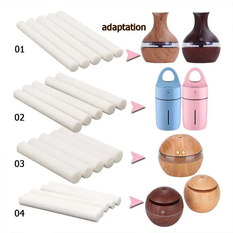 

5pcs Replacement Filter Cotton Sponge Stick Mini Filter Sponge for USB Humidifier Diffuser Air Humidifier 4 different specificat