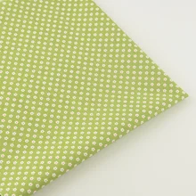 Хлопок зеленая саржа маленький цветочный дизайн тела лоскутное постельное белье Домашний текстиль Скрапбукинг Украшение