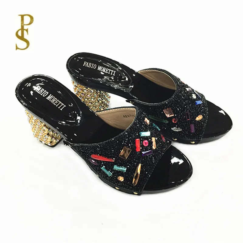 

high heels shoes for women and shiny rhinestones shoes for ladies