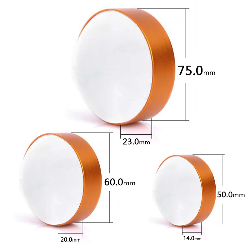 Paperweight Magnifying Glass Desktop Domed Magnifier with Golden Frame Glass Lens Reading Newspaper Maps Books 50mm 60mm 75mm