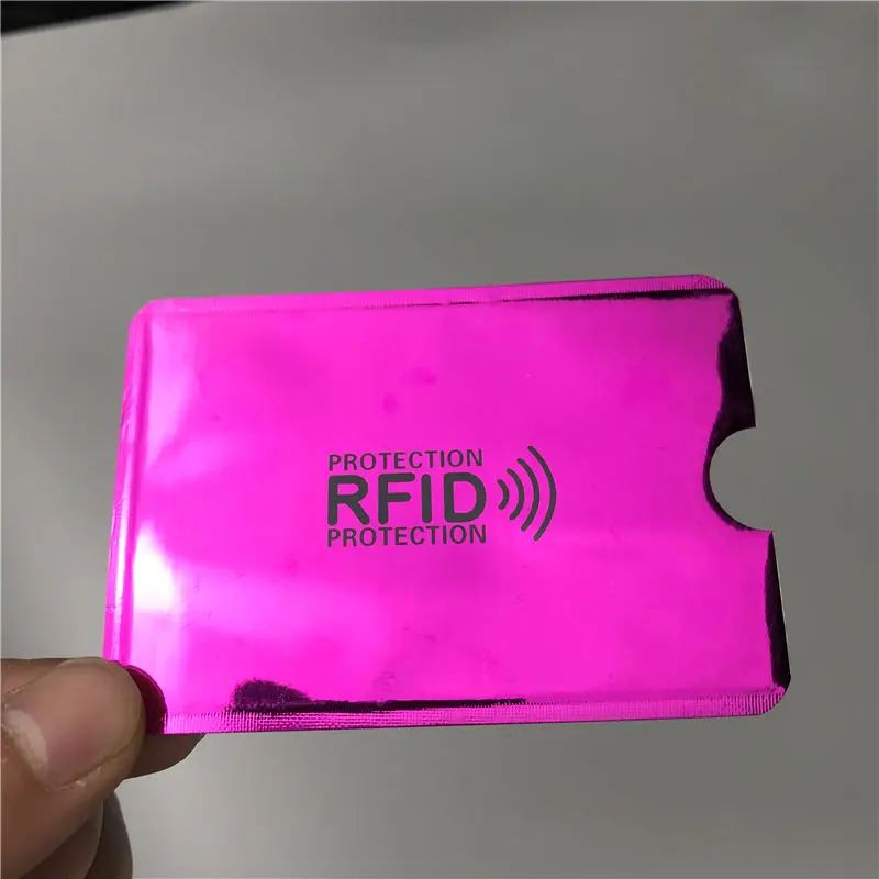 5 шт. алюминиевый Анти Rfid считыватель банк Кредитная держатель для карт Защита Новый Rfid кардридер металлический кредитный держатель для