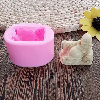 

Silicone Mold Buddha Maitreya Molds For Chocolate Soap Handmade Cake Decorating Kitchen Gadgets Accessories Baking Moulds Tools