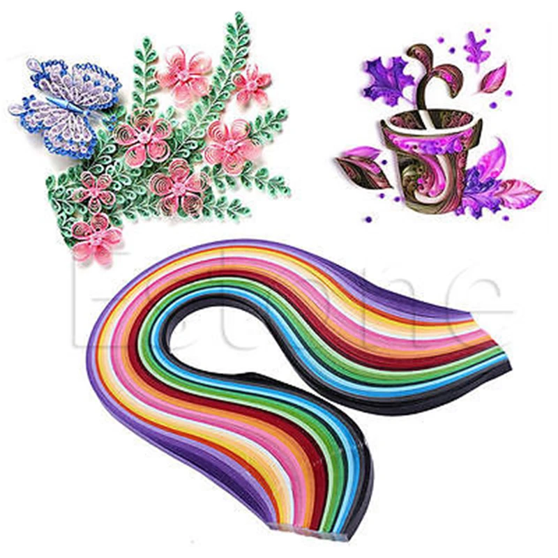 

260pcs DIY Paper Handmade Paper Strips DIY Origami Art Mixed 3/5/7/10mm Craft Paper New Stripe Paper Quilling DIY Apparel Sewing
