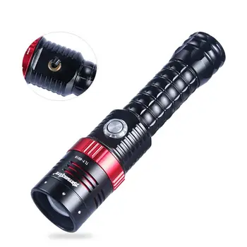 

Adjustable Focus 18650 Waterproof Flashlight T6 LED Lamp Torch Light Aluminum Alloy Rotating Zoom 10000LM T6 Magnet Lamp
